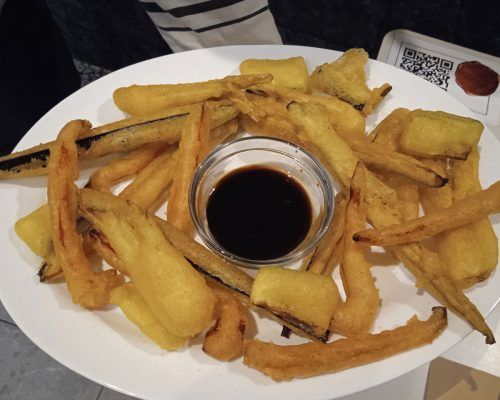 Berenjenas en tempura