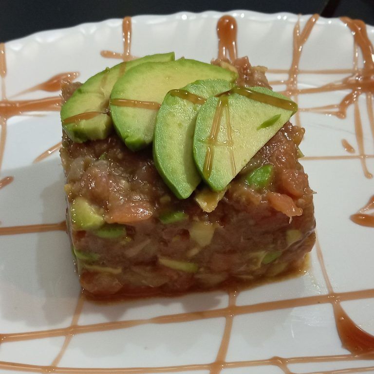Tartar de atún del Restaurante las tapas de Sancho