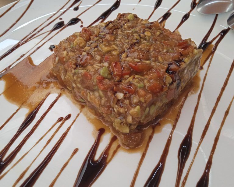 Tartar de atún del Restaurante Las Tapas de Sancho
